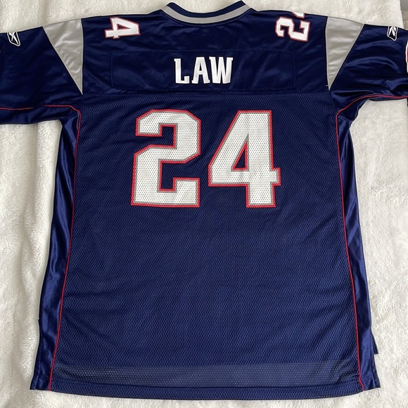 Reebok NFL Equipment New England Patriots #24 LAW Retired Size XL - Picture 6 of 14
